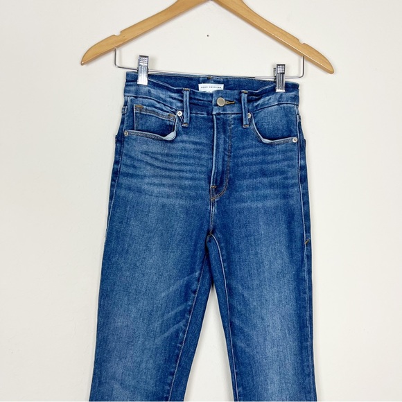 Good American Good Legs Crop Jeans Size 2 - Picture 3 of 6